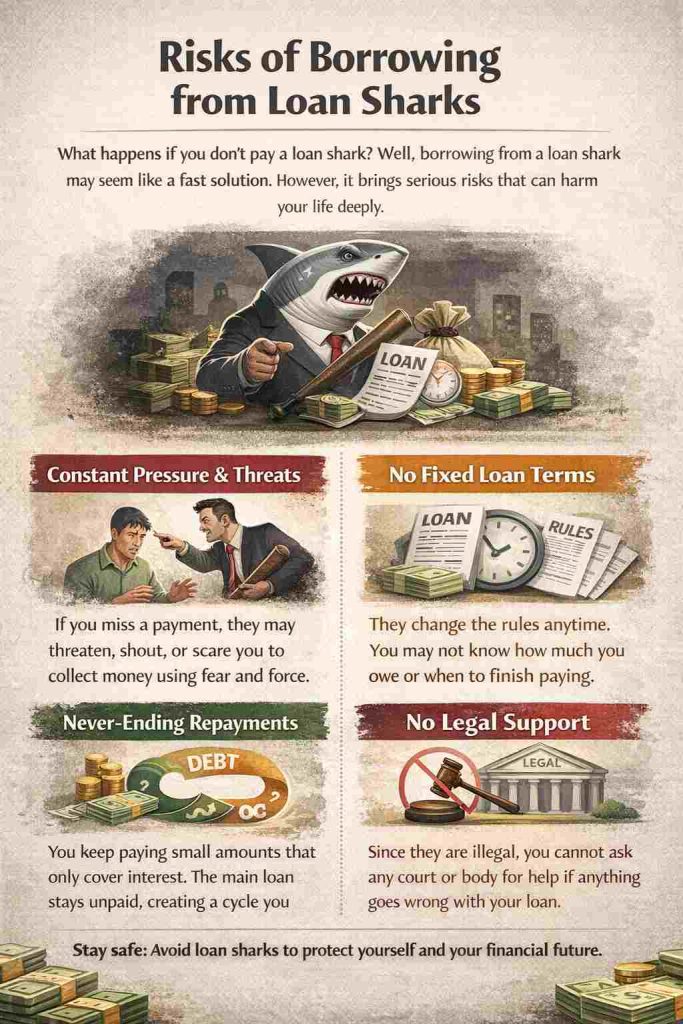 Risks of Borrowing from Loan Sharks