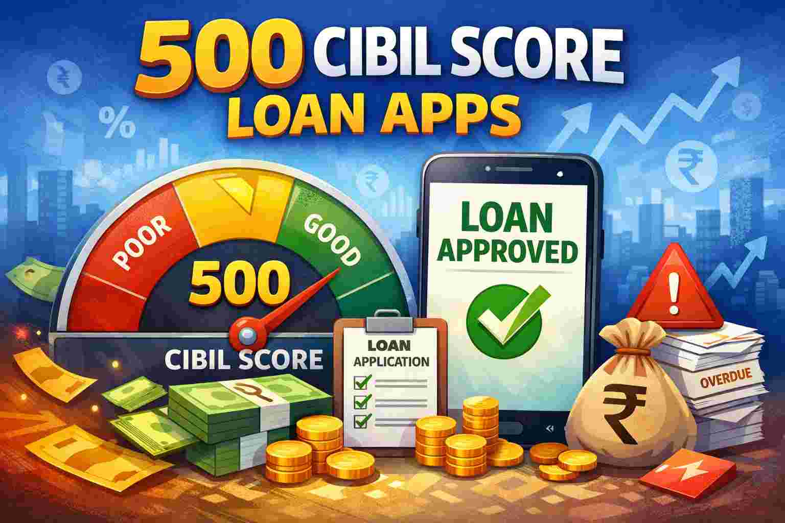 Top 10 500 CIBIL Score Loan Apps In India - 2026